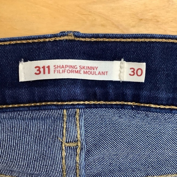LEVI'S 311 Dark Blue Shaping Skinny Jeans Size 30 - Picture 10 of 13